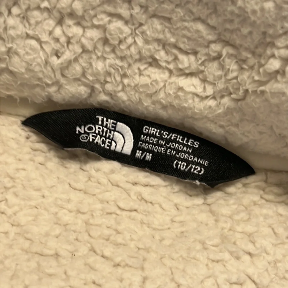 North Face Teddy Bear High Neck Sherpa Pullover Sweater Sz M(10/12) - Picture 5 of 8